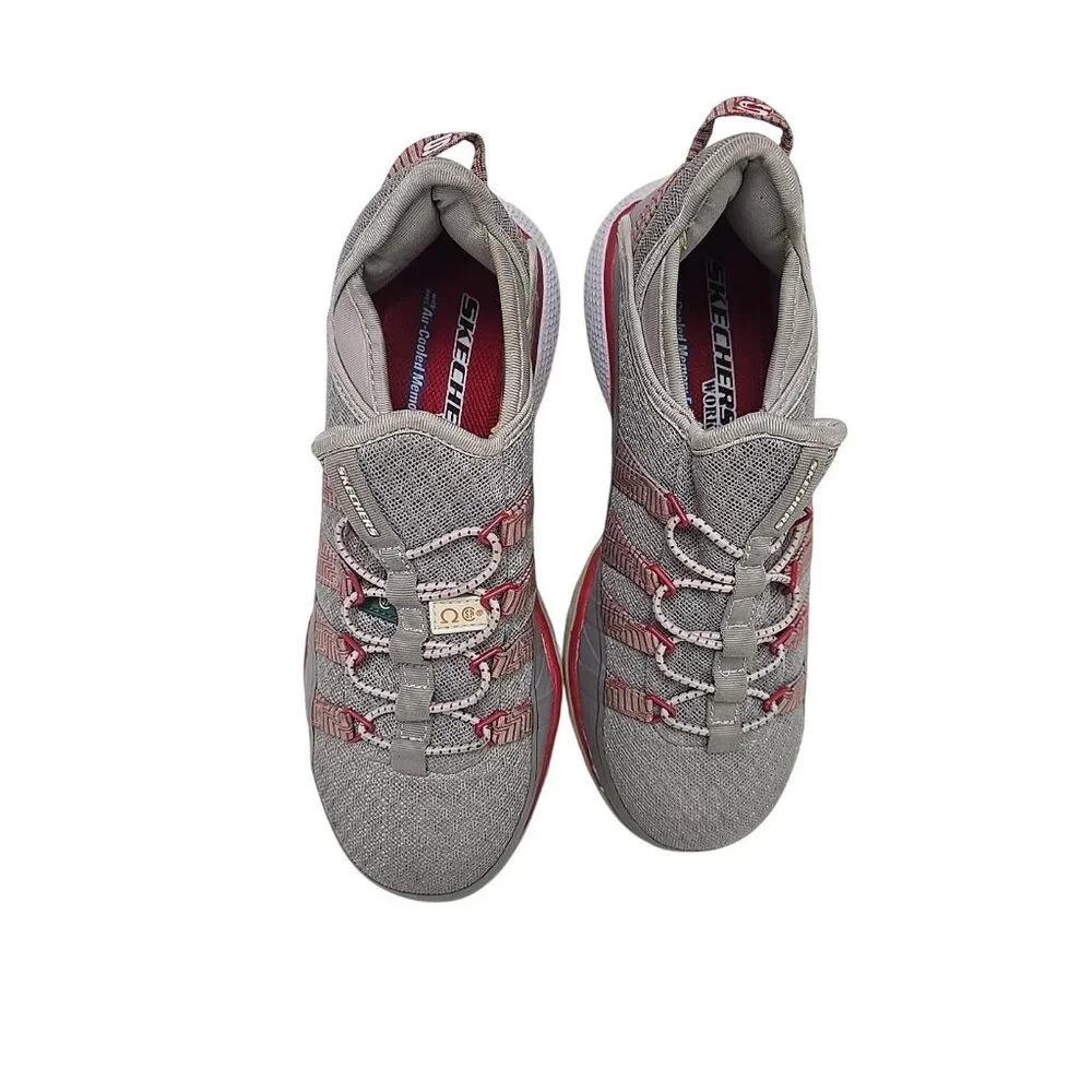 Skechers Women's Aluminum Toe SP Slip Resistant Work Shoes 99996596 Gray 8M - Picture 6 of 7